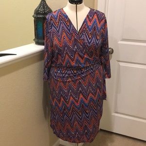 Gorgeous colorful wrap dress